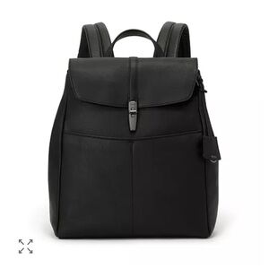 Gorgeous sleek Tumi Black Leather Backpack